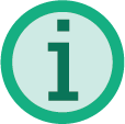 BOI information icon - lowercase letter "i" in a green circle
